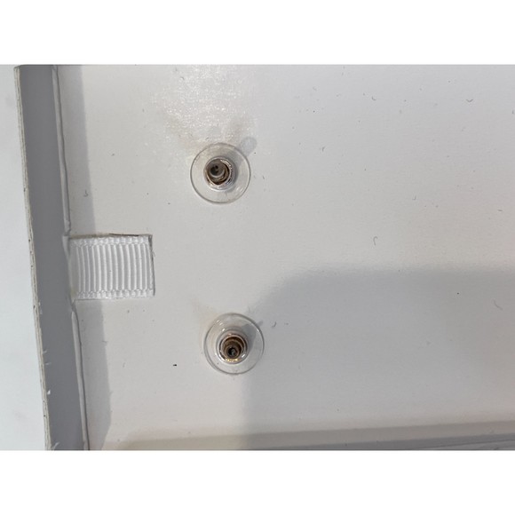 House of Harlow 1960 White Beaded Drop Earrings Gold Sequins - Picture 5 of 5